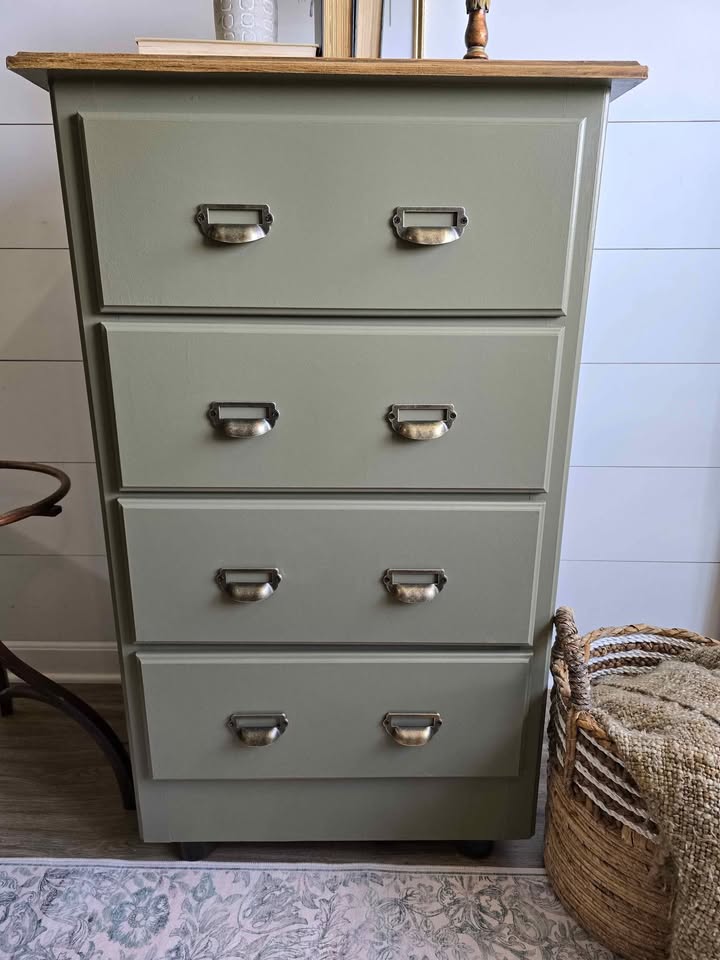 Small 4 drawer refinished dresser