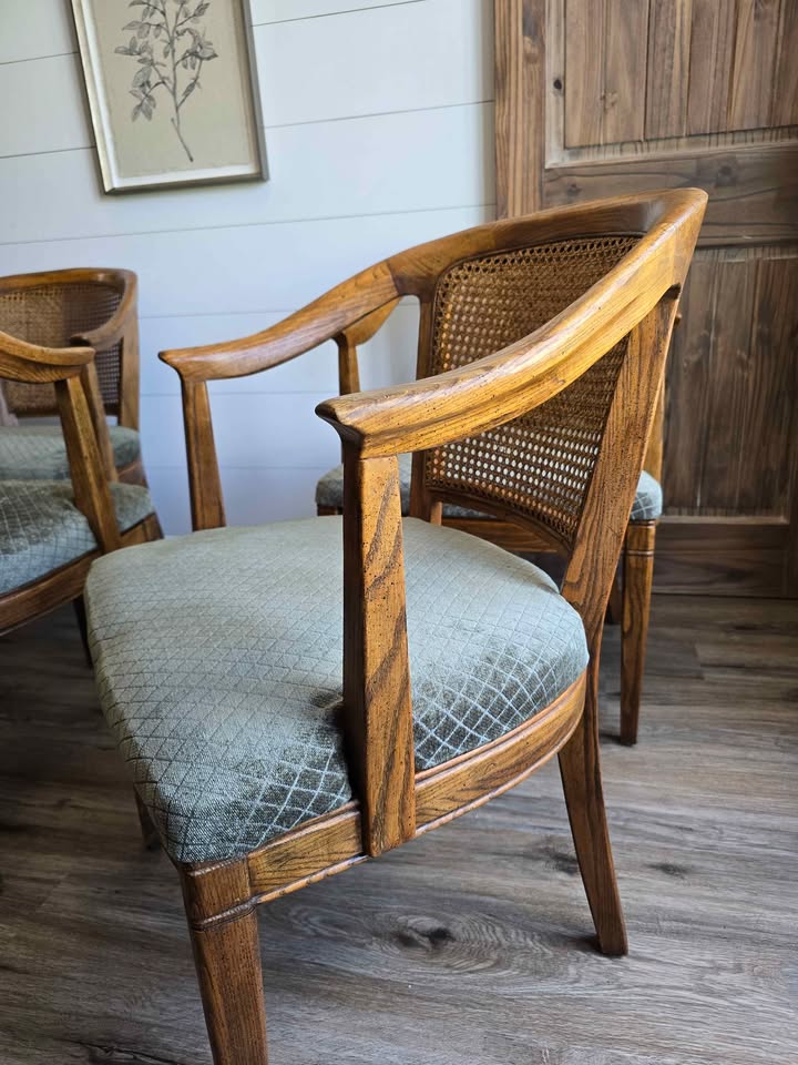 Vintage Henredon Cane Back Chairs