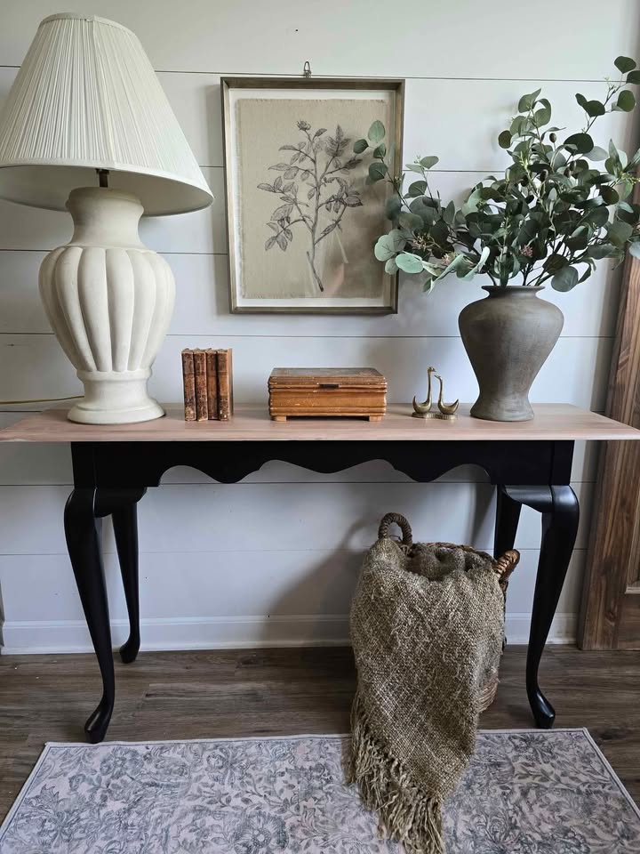 Refinished Console Farmhouse Table
