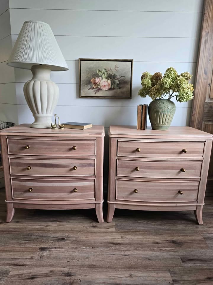 Refinished Large Nightstands (Set)